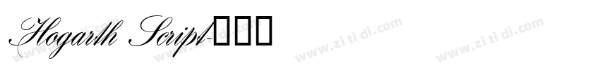 Hogarth Script字体转换